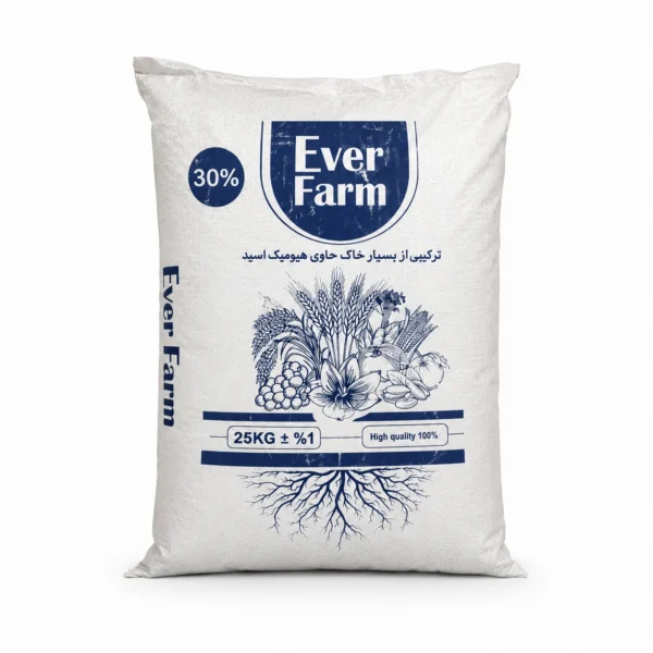 کود جامد هیومیک گرانول 30 درصد اورفارم Ever farm پاکت 25 کیلویی